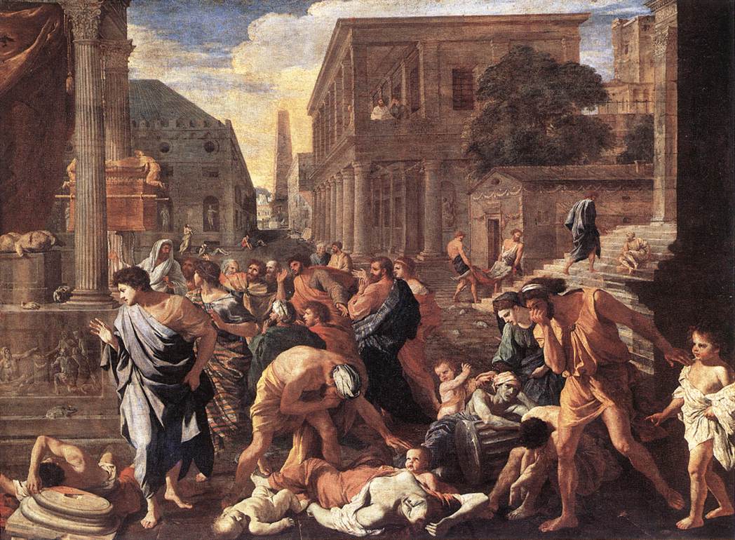 POUSSIN, Nicolas The Plague at Ashdod asg